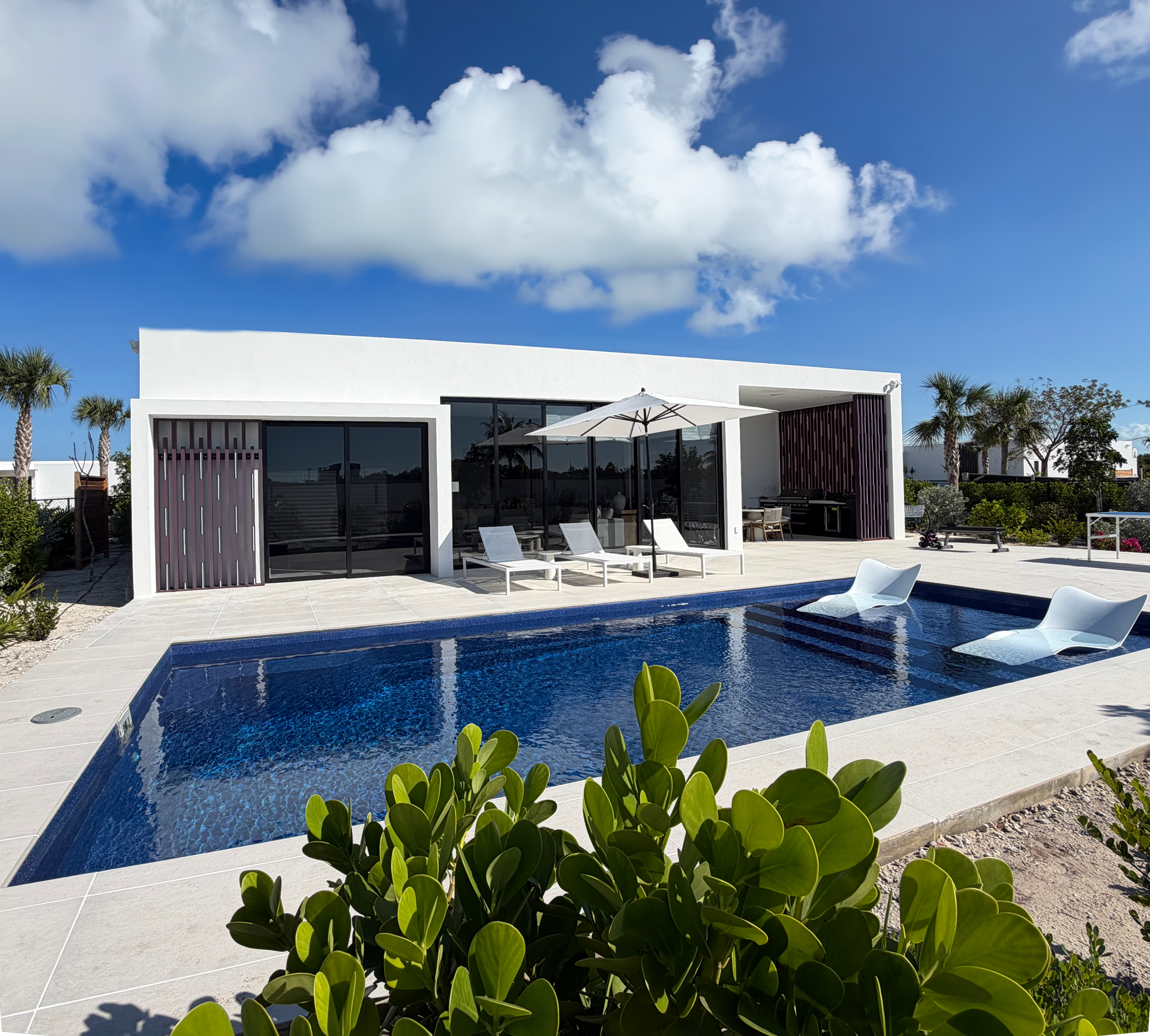 archipelago villa grace bay big backyard pool vacation rental